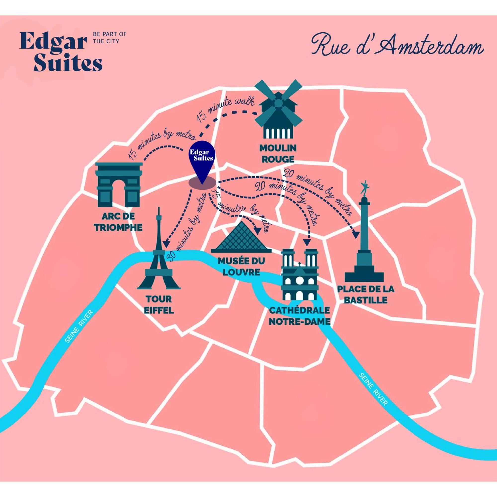 Edgar Suites Saint-Lazare - Amsterdam Párizs Kültér fotó